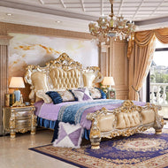 European Milan Classic Design Leather Bed / Lixra