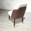 Set Of 4 Comfort Leather Dining Chairs / Lixra