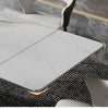 Modern Extendable Marble Dining Table Set / Lixra