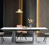 Majestic Marble Extendable Dining Table Set / Lixra