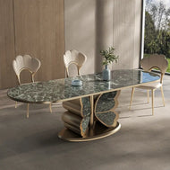Unique Design marble Top Dining Table Set / Lixra