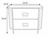 Set Of 2 Leather Upholstered Wooden Nightstand