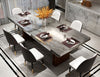 Wooden Base Marble Dining Table Set / Lixra / Lixra