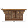 European Style Wooden Carved Accent Table