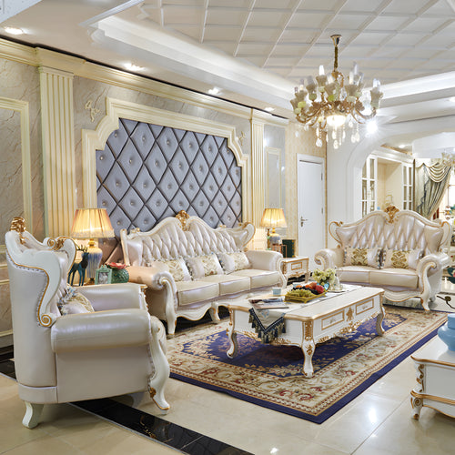 Liville Leather European Sofa Set Of 3 / Lixra