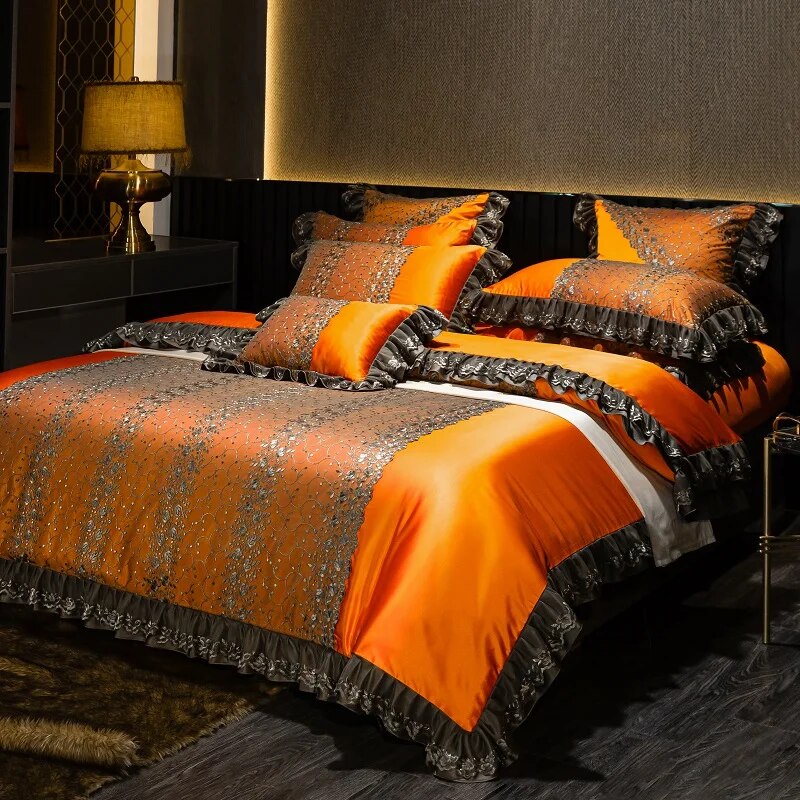 Modern Silk Elegance Bedding Set / Lixra