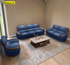 Leather Upholstered Indoor Wooden Sofa Set / Lixra
