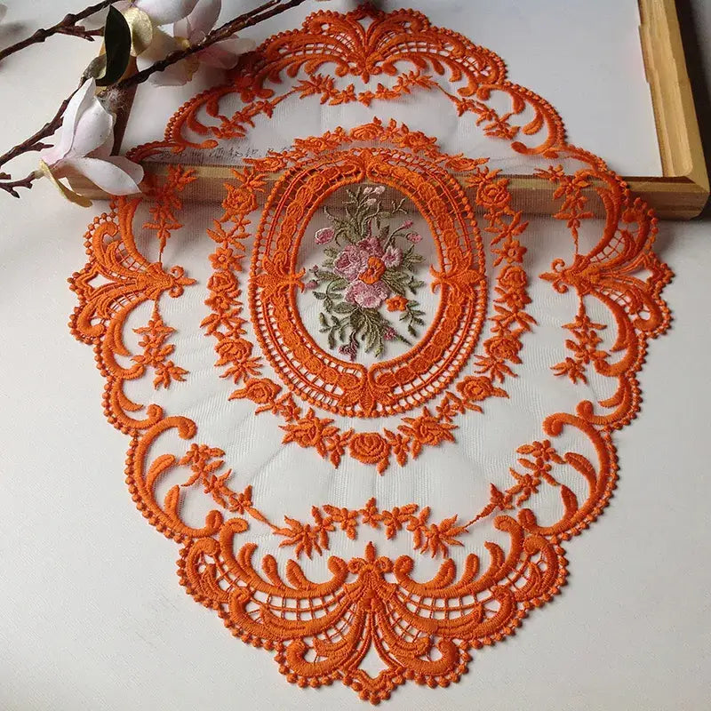 2 Pcs Embroidered Fabric Placemat / Lixra