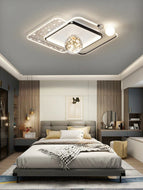 Rectangular Dazzling Crystals Flush Mount / Lixra