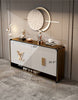 Italian Light Luxurious Golden Finish Buffet Table / Lixra