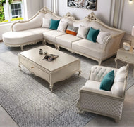Classical Liville Sectional Leather Couch / Lixra