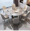 Expandable Marble-Top Palatial Dining Table Set / Lixra