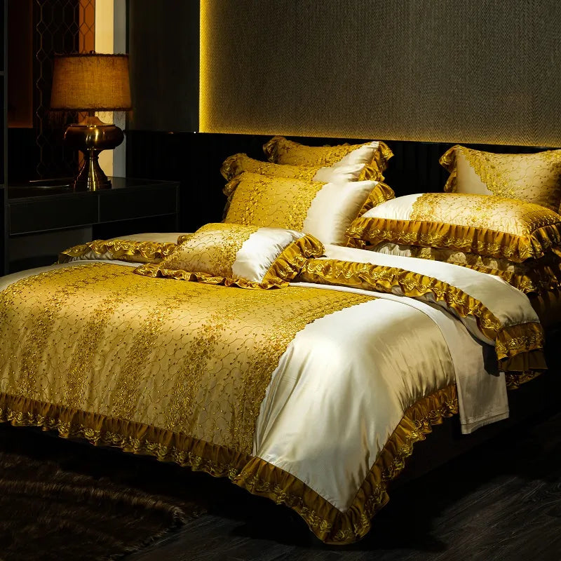 Modern Silk Elegance Bedding Set / Lixra