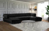 Velvet Upholstered Living Room Sectional Sofa Set / Lixra