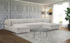 Velvet Upholstered Living Room Sectional Sofa Set / Lixra