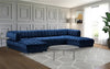 Velvet Upholstered Sectional Sofa Set / Lixra