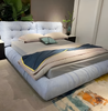 Exquisite Button Tufted Fabric Upholstered Bed / Lixra