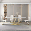 Modern Marble Dining Table Set With Chairs / Lixra