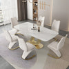 Modern Marble Dining Table Set With Chairs / Lixra