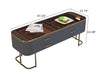 Multipurpose Modern Coffee Table With Golden Finish Metallic Legs / Lixra