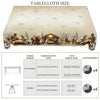 Christmas Festive Theme Polyester Tablecloth For Round & Rectangular Tables / Lixra