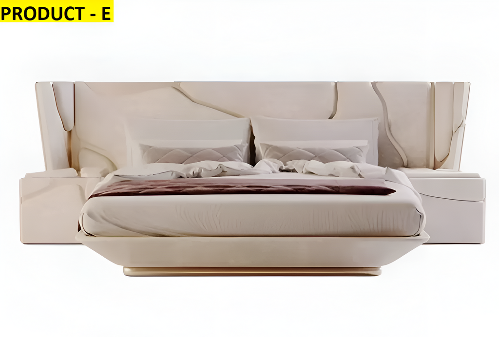 Modern Velvet Fabric Bed With Speculative Designs / Lixra