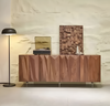 Modern Geometric Wooden Buffet Table / Lixra
