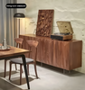 Modern Geometric Wooden Buffet Table / Lixra