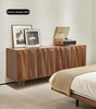 Modern Geometric Wooden Buffet Table / Lixra