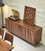 Modern Geometric Wooden Buffet Table / Lixra