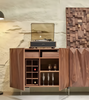 Modern Geometric Wooden Buffet Table / Lixra