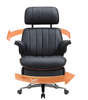 Rotatable Reclining Office Chair in Leather