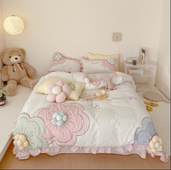 Girls' Bedding with Floral Embroidery / Lixra
