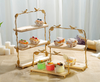 Wooden Kitchen Storage Rack with Cake Stands and Dinnerware/Lixra