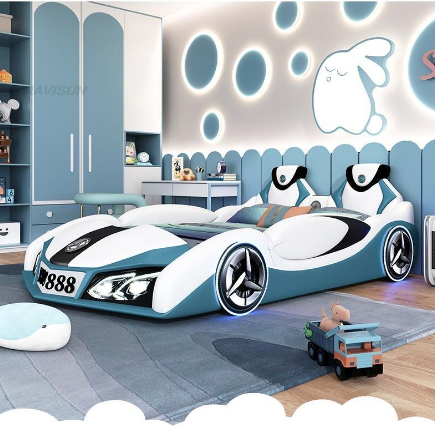 Sporty Car-Shaped Children's Bed / Lixra