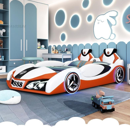 Sporty Car-Shaped Children's Bed/Lixra