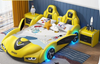 Full Size Multifunctional Sports Car-Shaped Kids Bed / Lixra