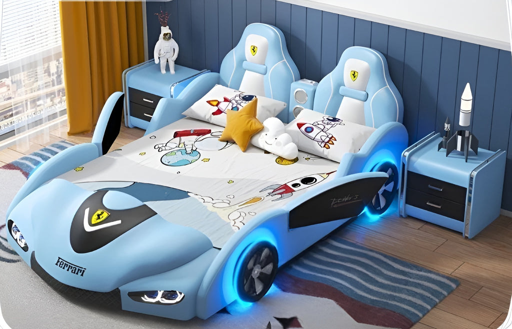 Multifunctional Sports Car-Shaped Kids Bed / Lixra