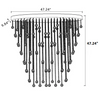 Post Modern Luxurious Crystal Chandelier