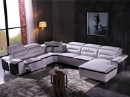 Modern Comfort Leather Electric Recliner Sectional Sofa / Lixra