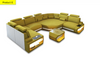 Modern and luxurious fabric sectional sofa/Lixra