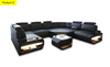 Modern and luxurious Leather Manual Recliner Sectional Sofa / Lixra
