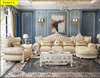 L Shaped European Style Leather Sofa Set With Chaise And Ottoman / Lixra