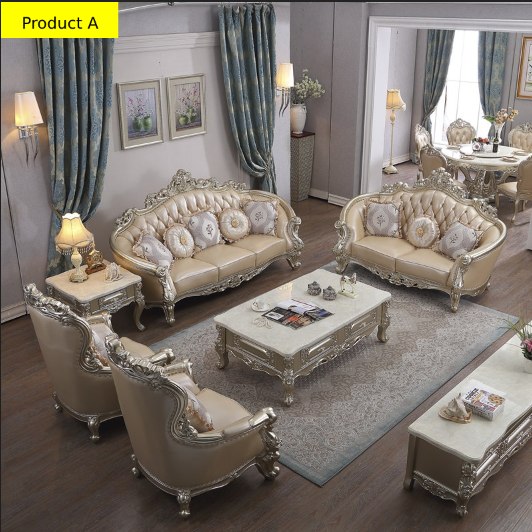 European Elegance Luxurious Leather Sofa Combination – Lixra.com