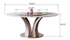 Luxurious Round Dining Table Set with chairs/Lixra