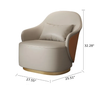 Artisanal 360 Spinning Accent Chair/Lixra