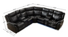 Modern Luxury Leather Power Reclining Sectional Sofa with LED Strip/Lixra