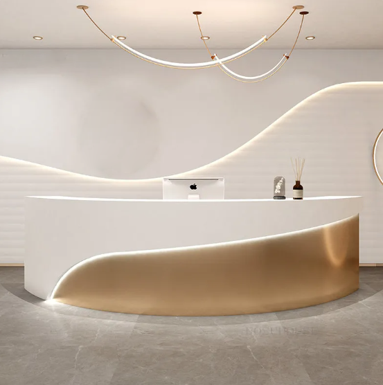 Luxurious Reception Desk With Led-Light / Lixra
