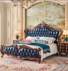 European Leather Tufted Leather Bed / Lixra