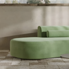 Modular Curved Velvet Fabric Sofa / Lixra